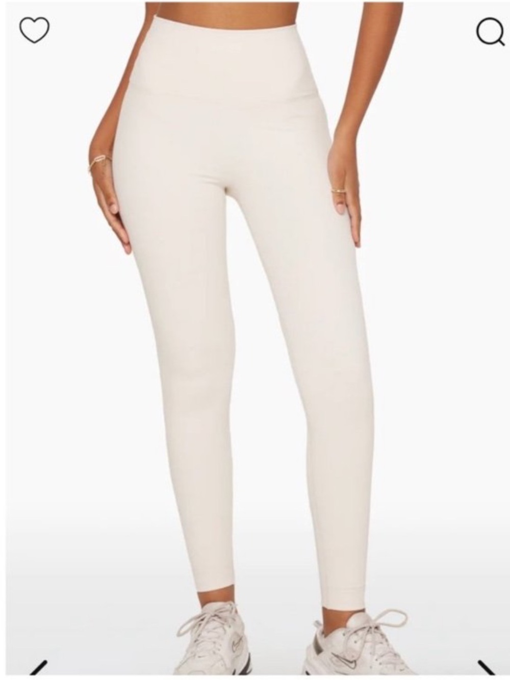 Set Active white athletic luxform leggings Small